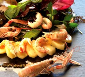 Salade de Princesse Amandine® aux langoustines - Chef Thierry Doudard ©B.Galeron/Germicopa