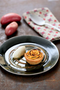 Fleur de Chérie et pomme, glace à la vanille gousse - Chef David Bergot - ©F.Schmitt/Germicopa